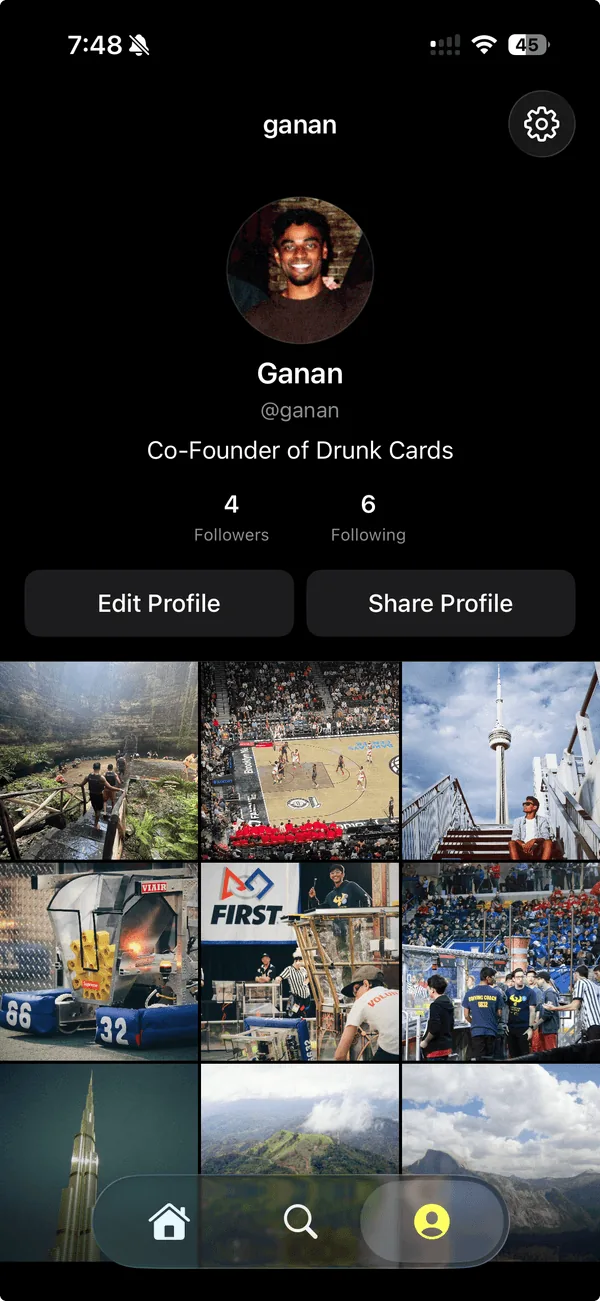 Discover feed showing trending decks published by creators